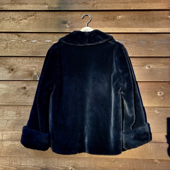 Vintage black faux fur coat Taylor Swift style - Picture 7 of 15